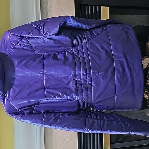 Adidas - Porsche Design- Purple Down Jacket Size 36 - Picture 7 of 9